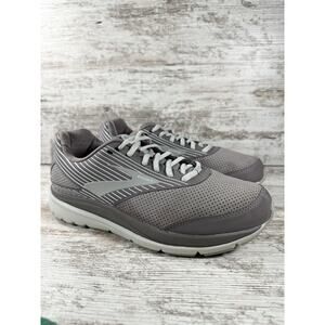 Womens Brooks Addiction Walker Alloy/Oyster Suede Walking Shoes Sz 8.5B Athletic